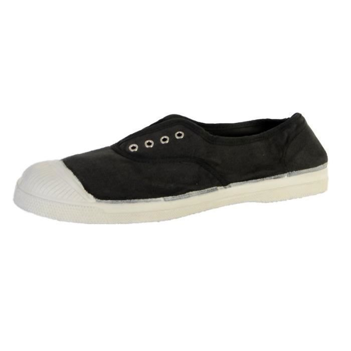 Tennis Bensimon Elly Femme 835 Carbone BENSIMON Noir Lacets Femme Plat Noir Cdiscount Chaussures