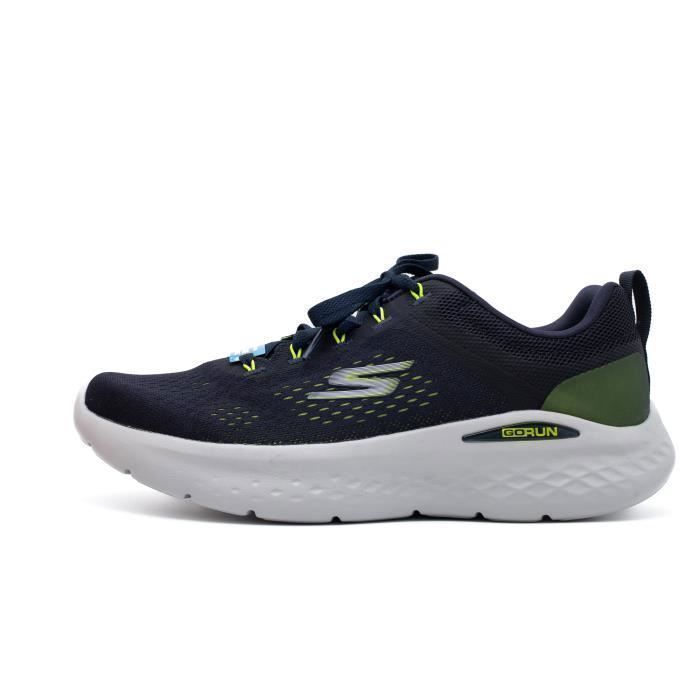 Baskets Skechers Go Run Lite SKECHERS Homme Lacets Bleu Polyester  Course à pied Marche