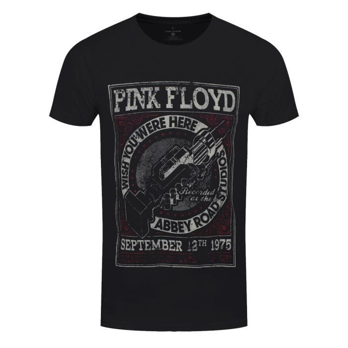 T-shirt Homme Pink Floyd - Noir - Coton - Col Rond - Manches Courtes - Neuf Sans étiquette