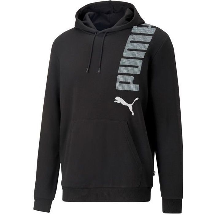 Sweatshirt à capuche PUMA noir pour homme Noir