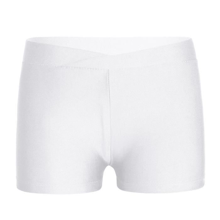 Short Sport Fille DPois - Gym, Danse, Yoga - Taille Élastique 2-16 Ans - Polyester/Élasthanne