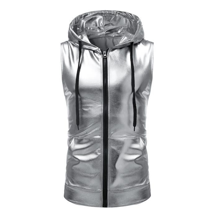 Veste argentée sales homme