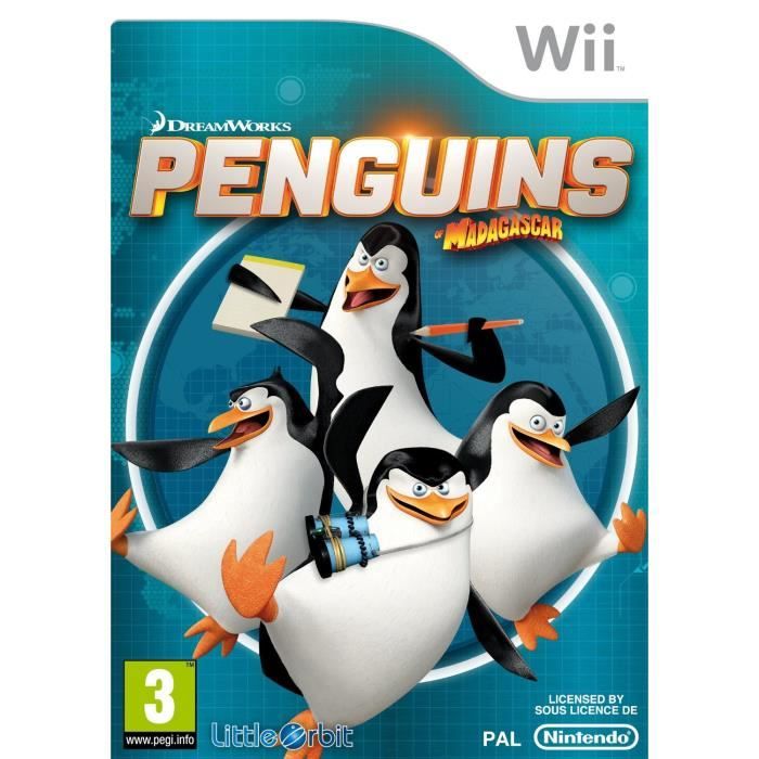 Les Pingouins De Madagascar - Nintendo Wii - Jeu Vidéo Daction - Bandai Namco Entertainment