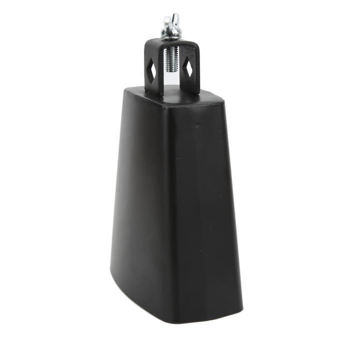 Cowbell (Cloche De Vache) XDrum HCB-4 - 10 Cm, Acier Laqué Noir, Pour Batterie Et Percussions
