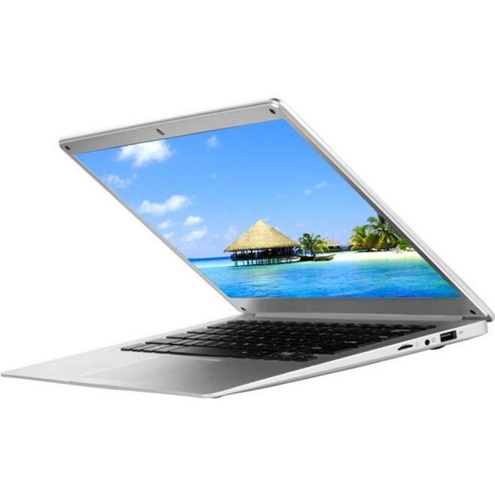 Top achat PC Portable 2+32G PC Laptop Ordinateur Portable 14" Quad Core - Argent - Clavier Américan QWERT pas cher