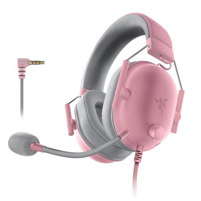 Casques avec Microphone Razer BlackShark V2 X - Couleur Rose, Annulation de bruit