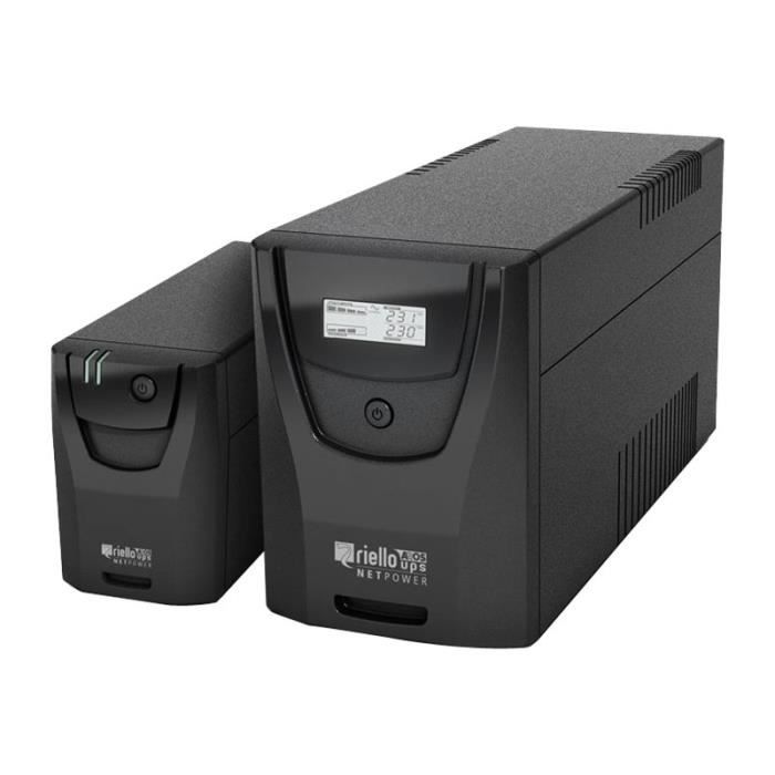 Onduleur – Riello – Net Power NPW 1000 – 1000 VA – 600 Watt – 4 connecteurs USB/RS-232