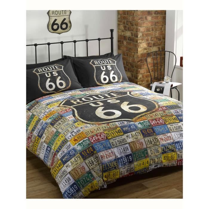 ROUTE 66 - PARURE DE COUETTE 1 PERSONNE - Cdiscount Maison