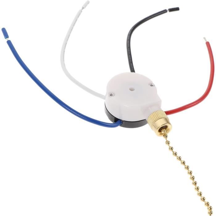 HURRISE Interrupteur à tirette pour lustre, ventilateur de