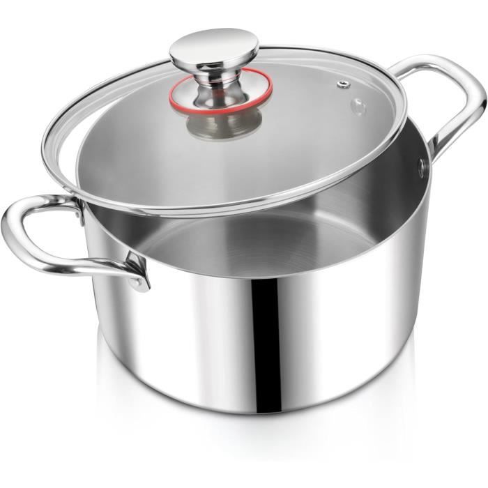 Casserole acier inoxydable 2.4 litres