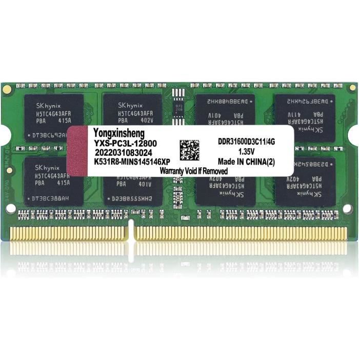 A-Tech 4GB PC3-12800 Laptop SODIMM DDR3 1600 MHz 204-Pin Notebook Memory RAM 4G