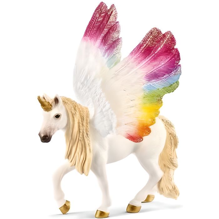 Figurine Schleich - Licorne ailée arc-en-ciel - Jouet éducatif pour enfant  de 4 ans et plus - Cdiscount Jeux - Jouets