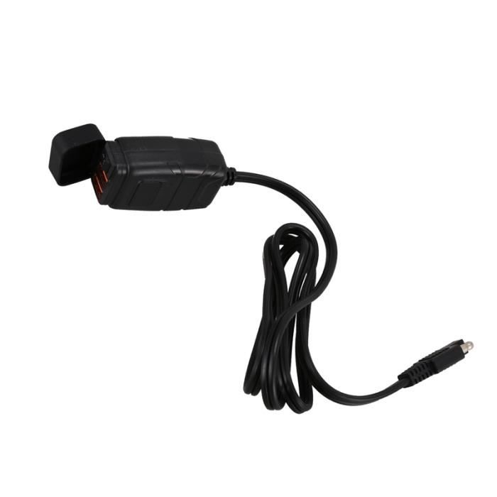 Chargeur De Téléphone à Charge Rapide 12v Double Prise Din Qc3 0 Din à Adaptateur Usb Commutateur De Voltmètre Pour Chargeur De Achat Vente Chargeur De Batterie Chargeur De Téléphone Moto Cdiscount