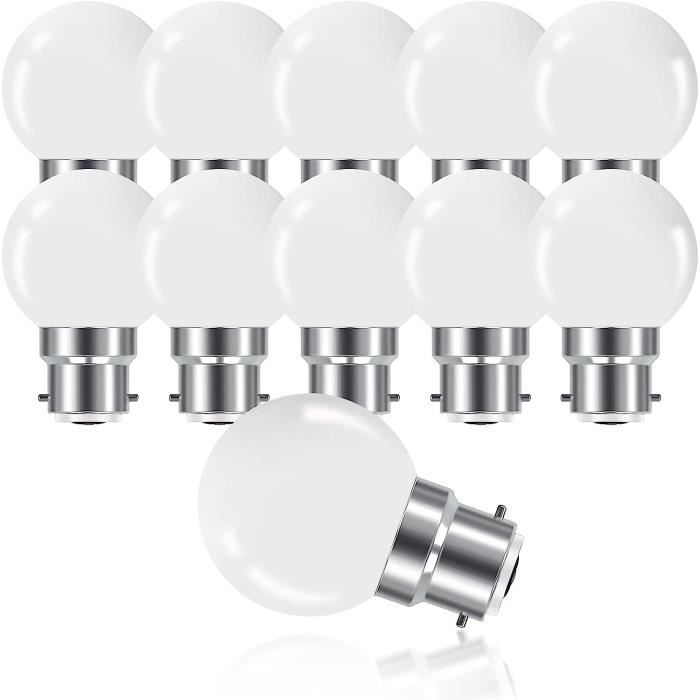 ProCrus Ampoule LED à Baïonnette B22 3W,Ampoule Mini Globe