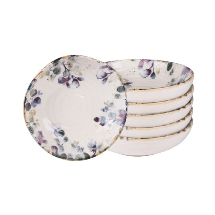 Assiette creuse Garden 19 cm (lot de 6) - Table Passion