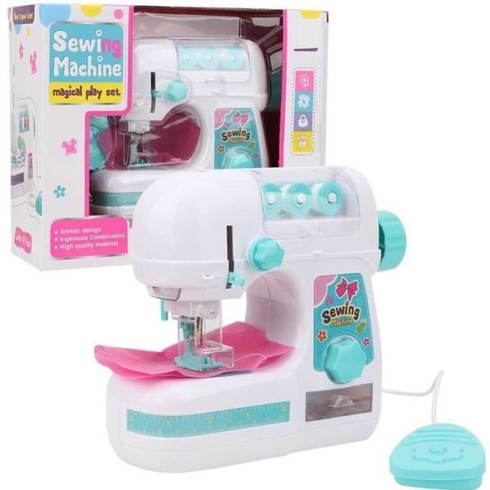 Machine à Coudre Simulée Portable – Jouet Éducatif Enfant – Rose – 10 X 6.3 Cm – Cadeau Anniversaire