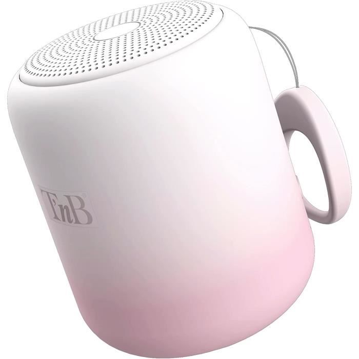 T’NB Enceinte Bluetooth Portable, Enceinte sans Fil Format Mini, Design Tendance Et Coloré, Autonomie Jusqu’à 8 Heures, IPX4