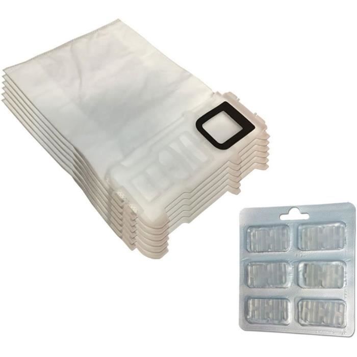 Lot De 12 Sacs Aspirateur Vorwerk Folletto VK 200-2 - Boîtes De 6 Sacs Compatibles VK 200 Et VK200 FP - Haute Filtration