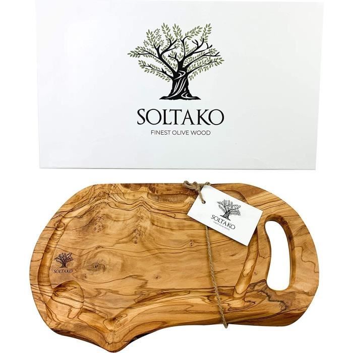Planche à Découper En Bois D'olivier Italien - Séchée Au Four - Neuf - Pour Charcuterie