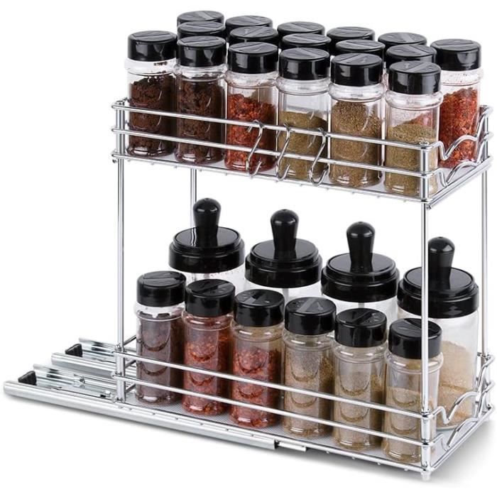 Corbeille À Fruits Rangement À 2 Étages À Double Poignées, Rangement