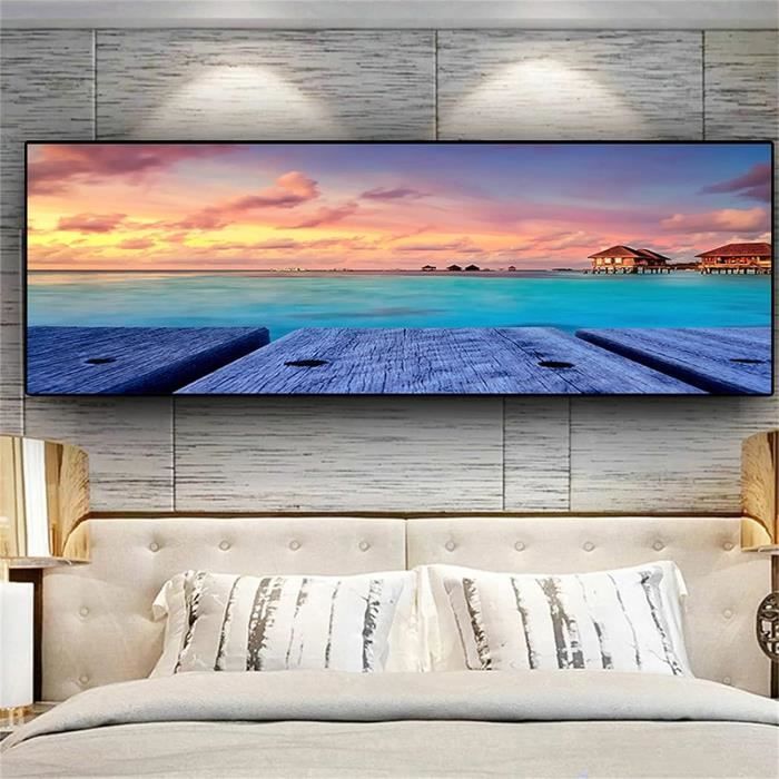 DPHERO Kit De Peinture Diamant 5D En Forme De Cœur Pour Adultes, Kit D'art Diamant Coucher De Soleil Pour Débutants, Peinture à Faire Soi-même Avec Diamants D'amour, 30,5 X 40,6 Cm