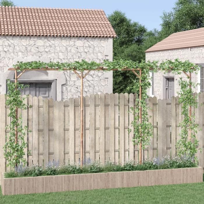 Pergola en bambou vidaXL 385x40x205 cm Autoportante Résistante aux intempéries