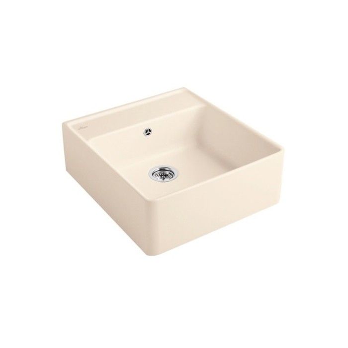 Villeroy & Boch Evier timbre office Tradition Ivory CeramicPlus avec vidage automatique - vue 1