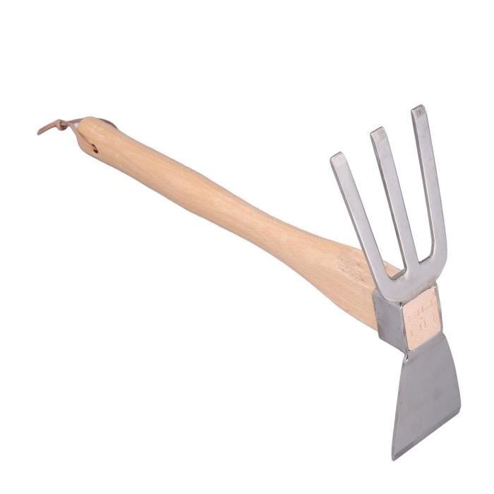 Hoe Rake Hand Tool - VINGVO - Grubbing Hoe Stainless Steel - Double ...