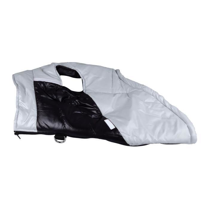 Comparer les prix de Manteau pour chien - VVIKIZY - Gris argenté - Imperméable - Chaud - Réfléchissant