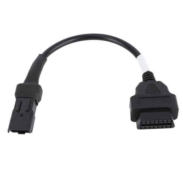 Prise Obd 2 Câble Diagnostic OBD 3 Broches Pour Yamaha Adaptateur Obd2