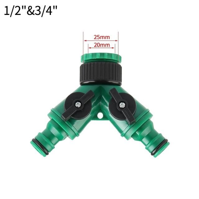 Adaptateurs De Robinet Jardin 2-en-1, Filetage 1/2" Et 3/4", Lot De 3 - Raccord Universel Pour Tuyau D'arrosage - 1