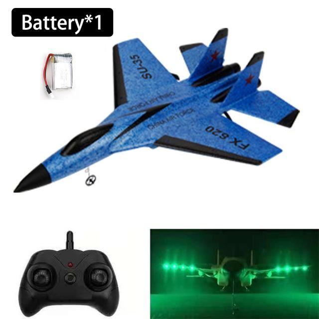 Avion Télécommandé En Mousse RC 2,4 GHz - Quadcopter Avec Flip 360°, Rotations Et Vitesses Réglables - Vert