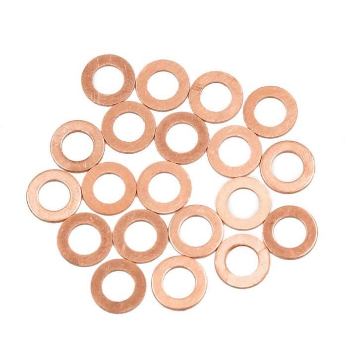 10 Rondelles Joint Plat Cuivre 18x10x1mm - Uxcell, étanchéité, Fixation, EAN 709874997255
