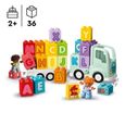 LEGO® 10421 DUPLO Ma Ville Le Camion de l'Alphabet, Jouet d'Apprentissage de l'Alphabet pour Enfants Dès 2 Ans-1