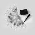 Guirlande solaire Dixy avec 10 ampoules à filament LED - LUMI JARDIN - Résistante à l'eau - 3,8 m-1