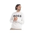 Sweat - Boss - Homme - Authentique - Blanc - Coton-1