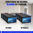 Batterie au lithium fer phosphate UBETTER 12 V 100 Ah - batterie 100 A BMS LiFePO4 - Deux-1