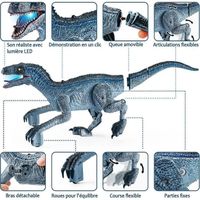 YANGUN Dinosaure Télécommandé – Marche, Rugit, Lumières LED, Bras Et Queue Amovibles, 2,4 GHz, Coffret Cadeau