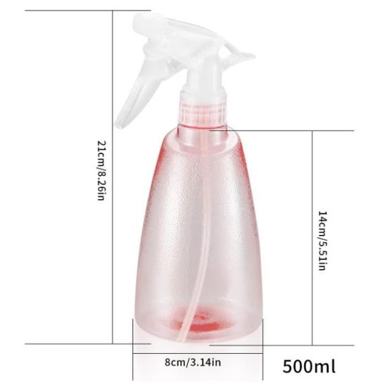 Flacons Pulvérisateurs 500ml 2 Pièces - Bouteilles Vaporisateur Brume Fine Pour Nettoyage Et Jardin