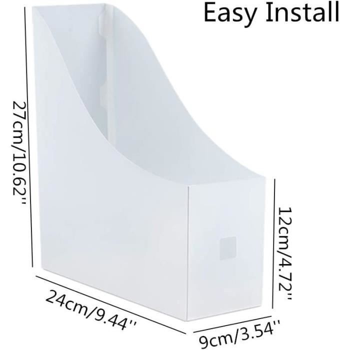 6 Portareviste In Cartone Kraft Multicolore - Organizzatore Documenti A4 Per Casa E Ufficio