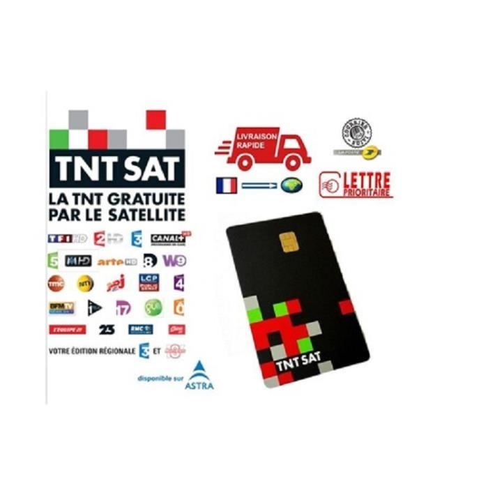 CARTE TNT SAT VALABLE 4 ANS - POUR SATELLITE ASTRA 19.2 - Cdiscount TV Son  Photo
