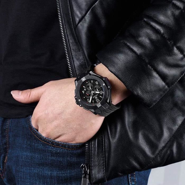 Megir black watch cheap