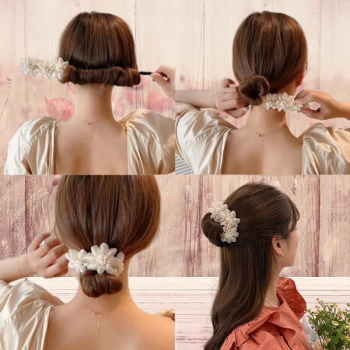 3 Bandeau cheveux magique pour chignon mariage invit chignon