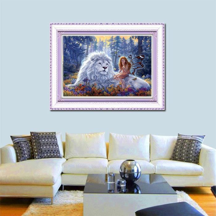 Diy 5D Diamond Painting Salle De Dessin Animé Chien Chat Kits De