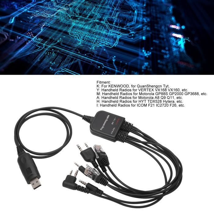 Câble de programmation Baofeng USB +CD pour talkie-walkie | France