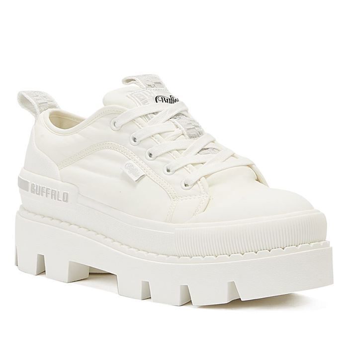 Basket femme BUFFALO LONDON Raven Low Blanc Synth tique