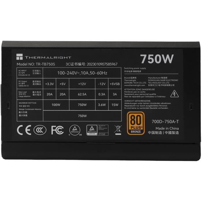 Xilence XP750R10 750W Alimentation PC, 80+ Bronze, Gaming, ATX - France