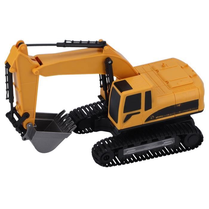 Excavatrice RC électrique télécommandée - Jaune - Jouet pour enfant de