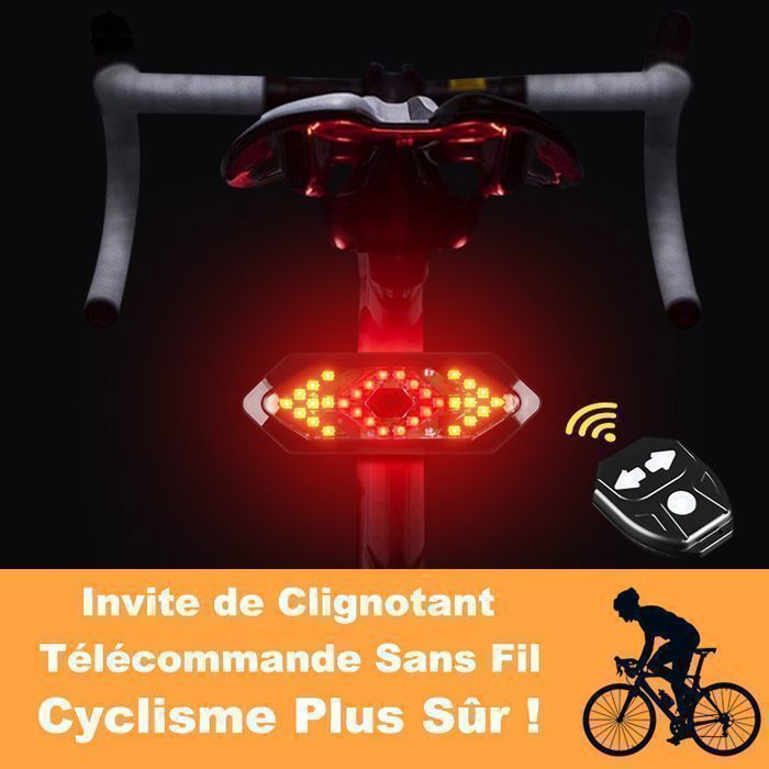 Clignotant VéLo LED, Clignotant Trotinette Electrique Ipx6 éTanche,Feu