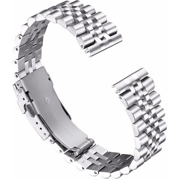 Bracelets De Montres En Acier Inoxydable 18Mm 20Mm 22Mm 24Mm 26Mm Bracelet  Montre Metal Remplacement Pour Homme Et Femme Ave[x7826] , - Achat/vente bracelet  de montre - Cdiscount